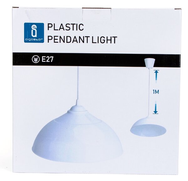 Lampadario da soffitto Pendant Tondo Bianco 1 x E27 Aigostar