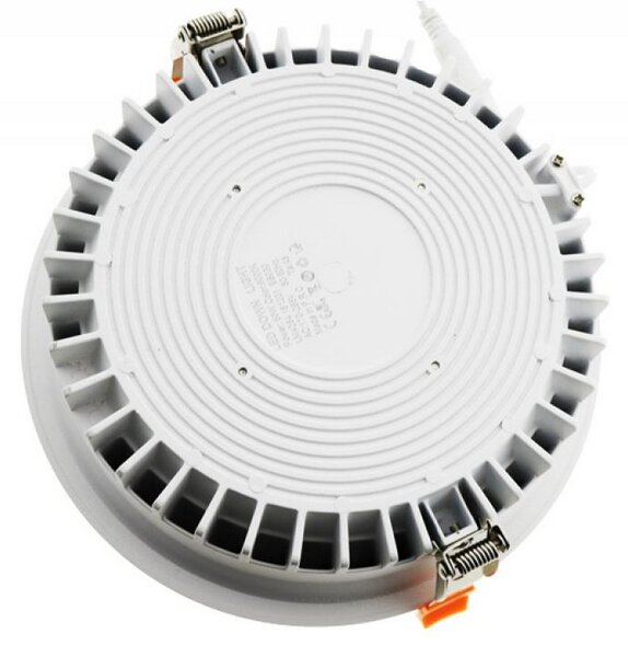 Faretto Led da incasso 50W Rotondo Cornice bianca Apertura 90 gradi Bianco freddo 6000K M LEDME
