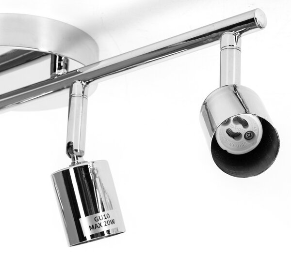 Lampadario da soffitto Quadriade Argento 4 x GU10 orientabili Aigostar
