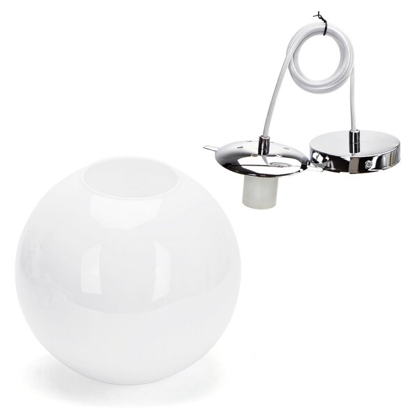 Lampadario da soffitto Pendant Sfera Bianco 1 x E27 Aigostar