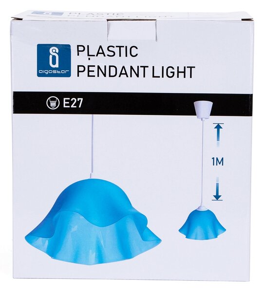 Lampadario da soffitto Pendant Wavy Celeste 1 x E27 Aigostar