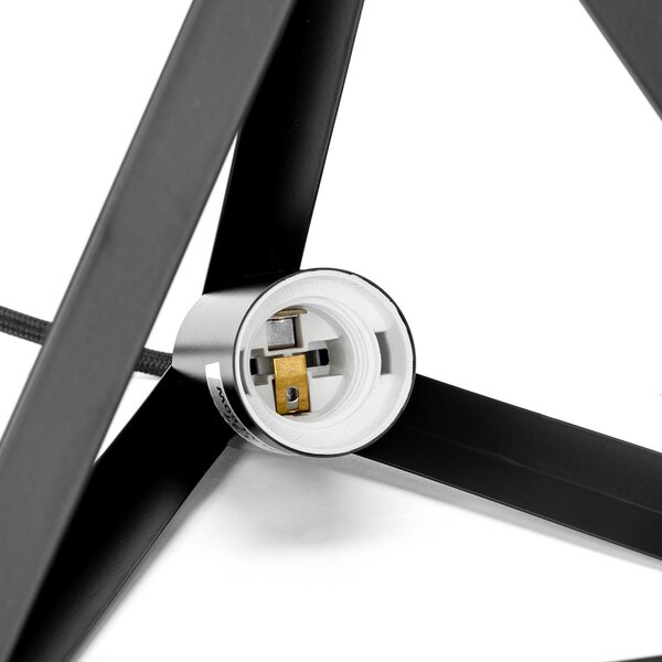 Lampadario da soffitto Frame Nero 1 x E27 Aigostar