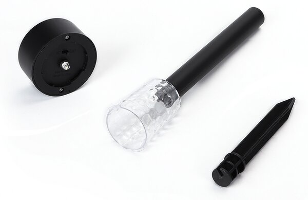 Lampioncino segnapassi Led Fairy 0,06W Nero con pannello solare IP44 Bianco freddo 6500K con sensore crepuscolare Aigostar