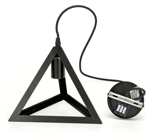 Lampadario da soffitto Frame Nero 1 x E27 Aigostar