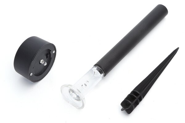 Lampioncino segnapassi 1 Led Bubble Nero con pannello solare IP44 RGB con sensore crepuscolare Aigostar
