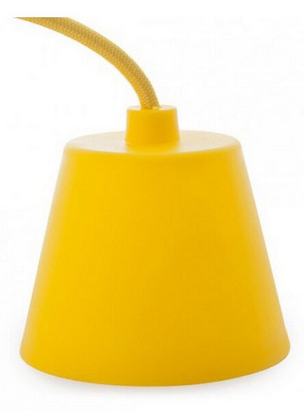 Pendel in silicone Giallo a sospensione 1 x E27 Novaline
