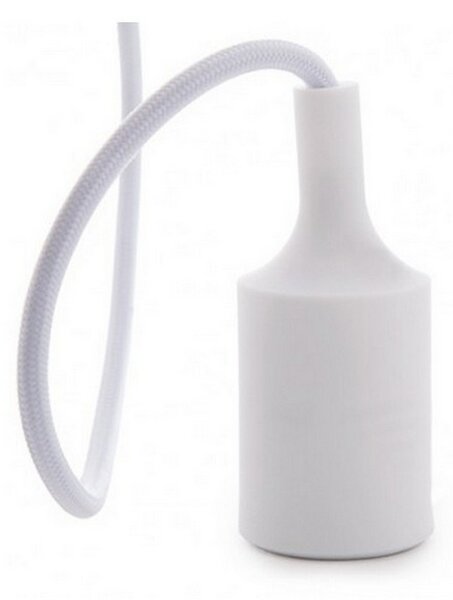 Pendel in silicone Bianco a sospensione 1 x E27 Novaline
