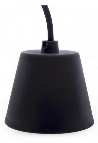 Pendel in silicone Nero a sospensione 1 x E27 Novaline