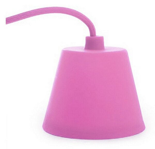 Pendel in silicone Rosa a sospensione 1 x E27 Novaline
