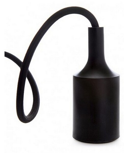Pendel in silicone Nero a sospensione 1 x E27 Novaline