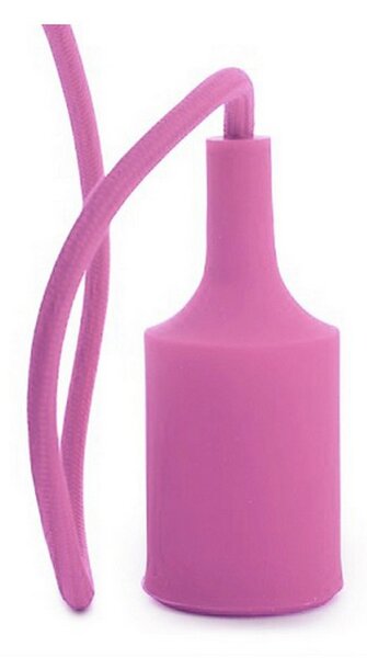 Pendel in silicone Rosa a sospensione 1 x E27 Novaline