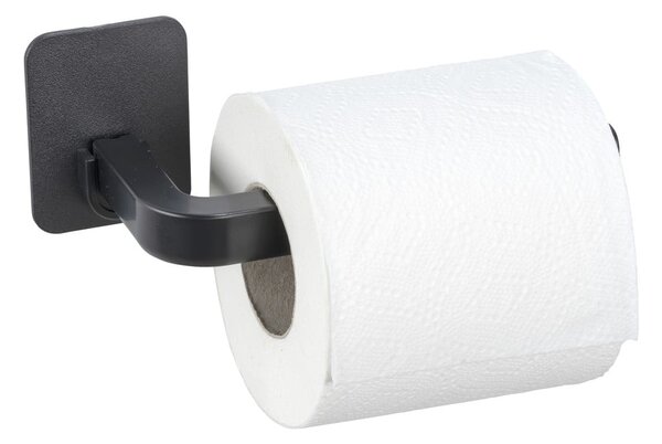 Porta carta igienica senza foratura nero opaco in plastica Parma – Allstar