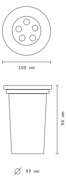Segnapasso carrabile Led 5W da incasso Rotondo Argento satinato IP65 Bianco freddo 6000K Wisdom