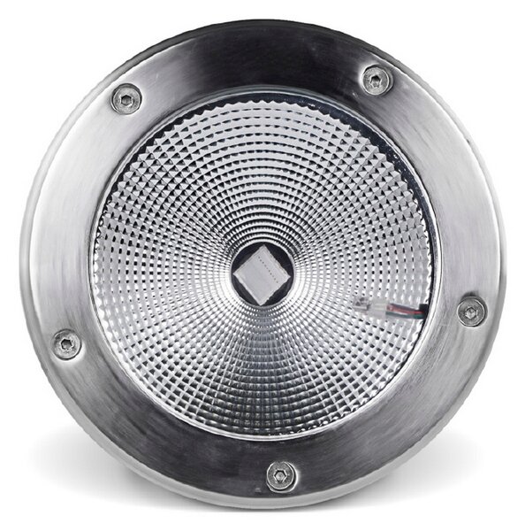 Segnapasso carrabile Led 30W da incasso Rotondo Argento satinato IP65 RGB Wisdom
