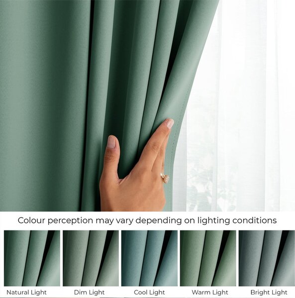 Tenda parzialmente oscurante color menta 140x175 cm Kierra – Restilo
