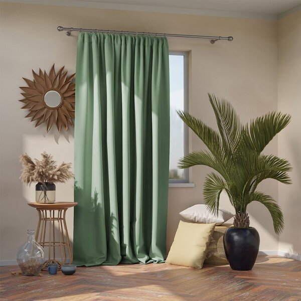 Tenda parzialmente oscurante verde chiaro 140x270 cm Kierra – Restilo