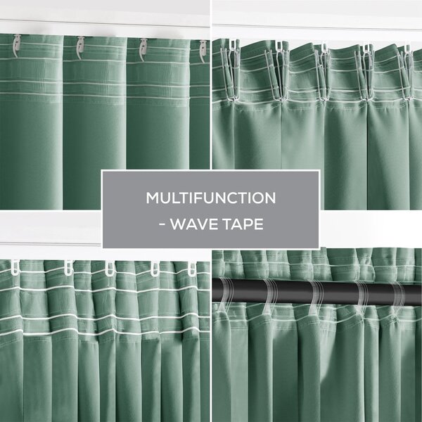 Tenda parzialmente oscurante verde chiaro 140x270 cm Kierra – Restilo