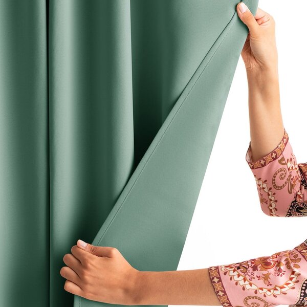 Tenda parzialmente oscurante verde chiaro 140x270 cm Kierra – Restilo