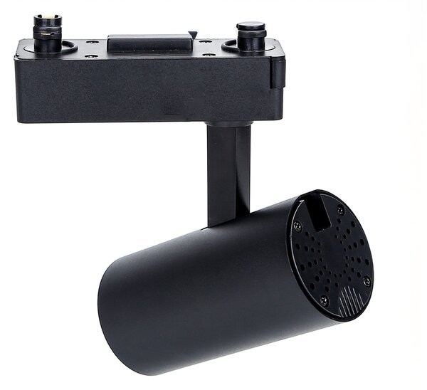 Faretto Led da binario 10W nero orientabile monofase Bianco neutro 4000K Aigostar