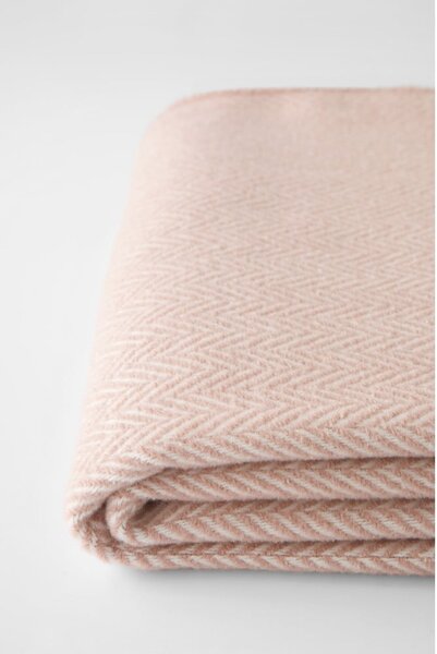 Plaid rosa con contenuto di cotone , 140 x 180 cm Skyline - Euromant