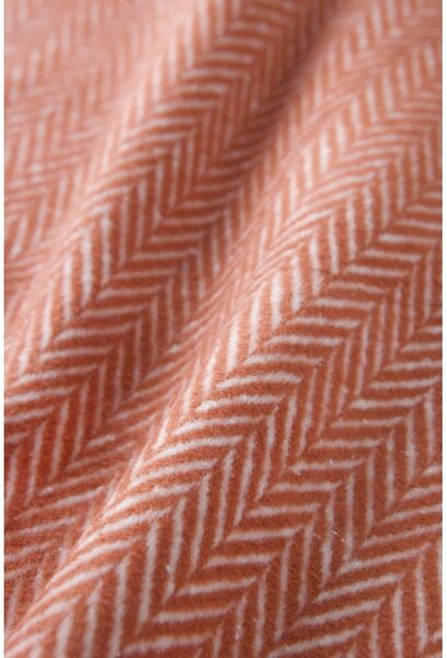 Plaid in terracotta con cotone , 140 x 180 cm Skyline - Euromant