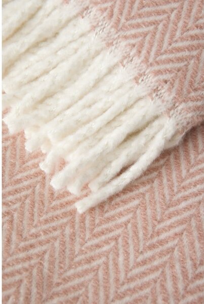 Plaid rosa con contenuto di cotone , 140 x 180 cm Skyline - Euromant