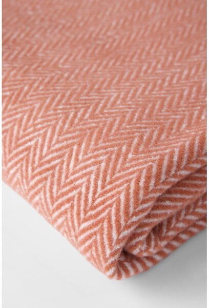 Plaid in terracotta con cotone , 140 x 180 cm Skyline - Euromant
