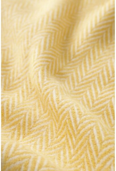 Plaid giallo miele con contenuto di cotone , 140 x 180 cm Skyline - Euromant