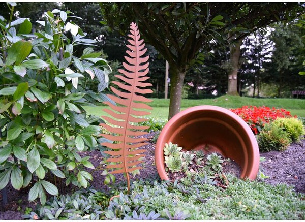 Spina da giardino decorativa in metallo Leaf - Garden Pleasure
