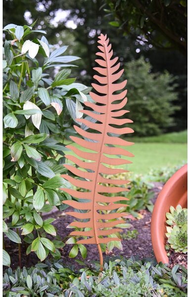 Spina da giardino decorativa in metallo Leaf - Garden Pleasure