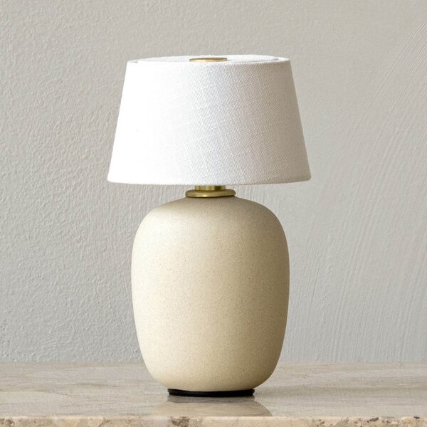 Lampade da tavolo Audo Copenhagen, Torso, dimmerabile, Beige, Soggiorno, Ceramica, Design