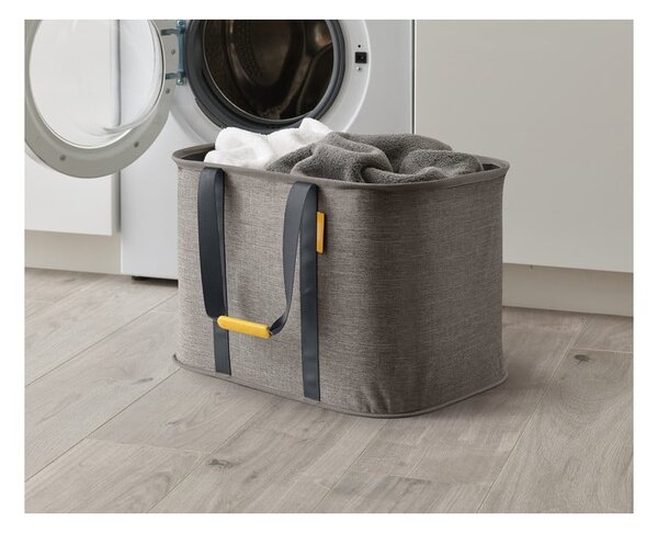 Cesto portabiancheria in tessuto grigio pieghevole 55 l Hold-All Max - Joseph Joseph