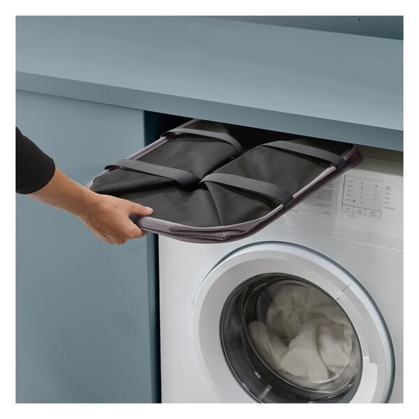 Cesto portabiancheria in tessuto grigio pieghevole 55 l Hold-All Max - Joseph Joseph