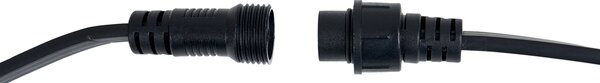 Catena luminosa collegabile nera con spina 10m, incl. 20 luci E27 P45, IP64 - Lubber