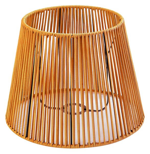 Paralume da esterno con corda arancione IP54 40/28/30 - Jayla