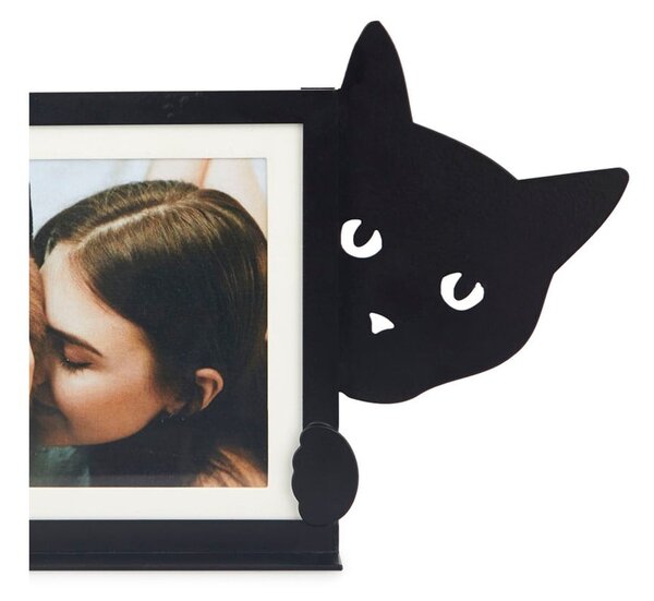 Cornice verticale in metallo nero 36x16 cm Hidden Cat - Balvi