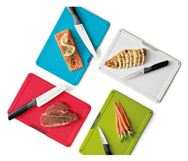 Set di taglieri e coltelli con supporto 10x32 cm Folio Icon Plus - Joseph Joseph