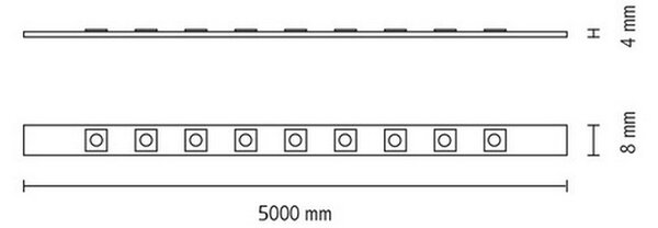 Striscia Led USB 5V retroilluminazione per TV 5W SMD 5050 5 metri IP44 RGB Wisdom