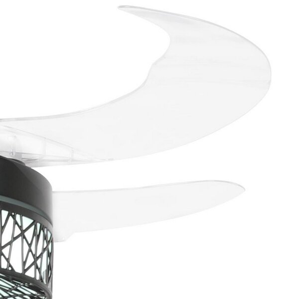 Lampadario Ventilatore da soffitto Black Aqua 36W illuminazione Led regolabile con telecomando M LEDME
