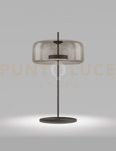 Jube lampada da tavolo g fume' trasparente nero opaco 2 l2415 1 le