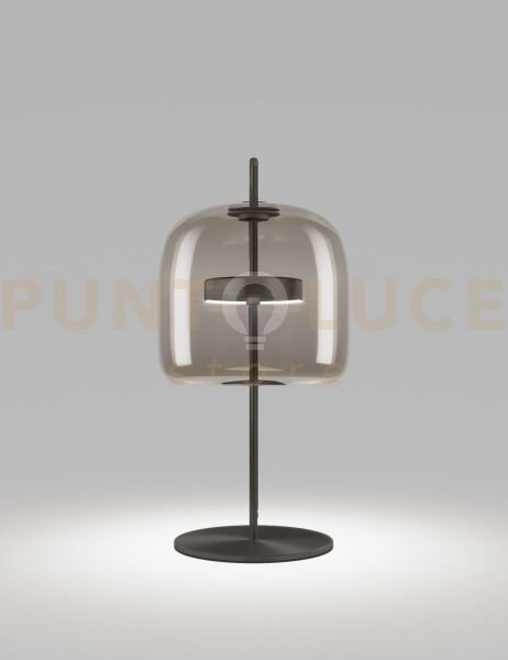 Jube lampada da tavolo p fume' trasparente nero opaco 2 l2415 1 le