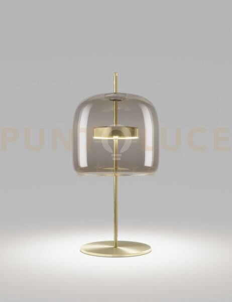 Jube lampada da tavolo p fume' trasparente oro satinato 2 l2415 1 