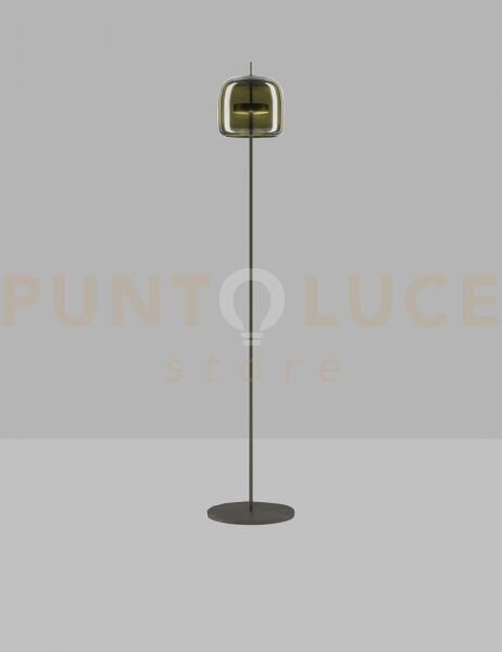 Jube lampada da terra p verde antico trasparente nero opaco 2 l2415