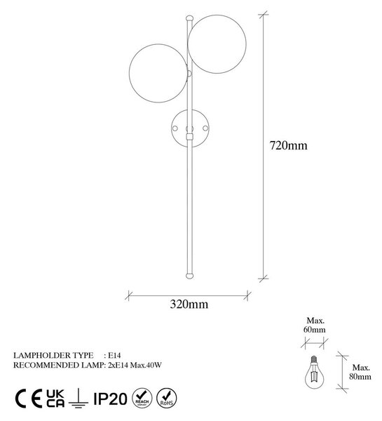 Lampada da parete bianca/color ottone Fazli – Opviq lights