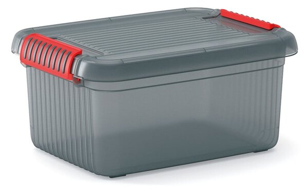 Scatola con coperchio grigia in plastica 39x29x18 cm K Latch Box – KIS