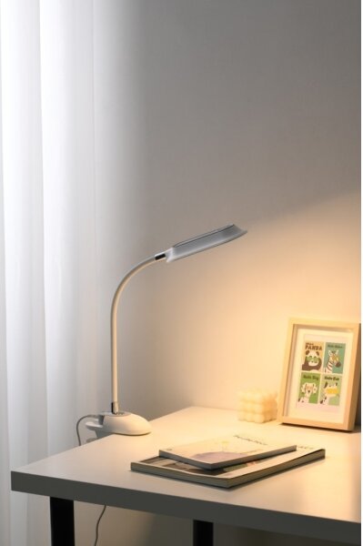 Immax 08997L - Lampada da tavolo LED+CCT dimmerabile con clip CLIP 7,5W/230V bianca