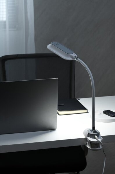 Immax 08997L - Lampada da tavolo LED+CCT dimmerabile con clip CLIP 7,5W/230V bianca