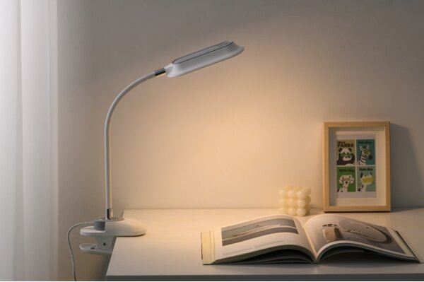 Immax 08997L - Lampada da tavolo LED+CCT dimmerabile con clip CLIP 7,5W/230V bianca