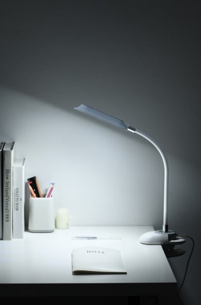 Immax 08997L - Lampada da tavolo LED+CCT dimmerabile con clip CLIP 7,5W/230V bianca