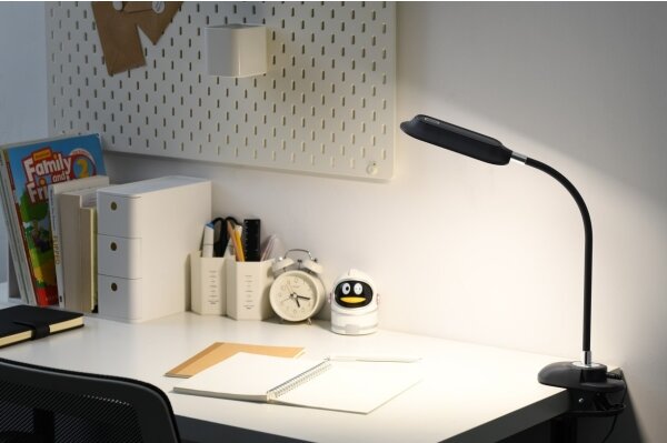 Immax 08998L - Lampada da tavolo dimmerabile LED+CCT con clip CLIP 7,5W/230V nera